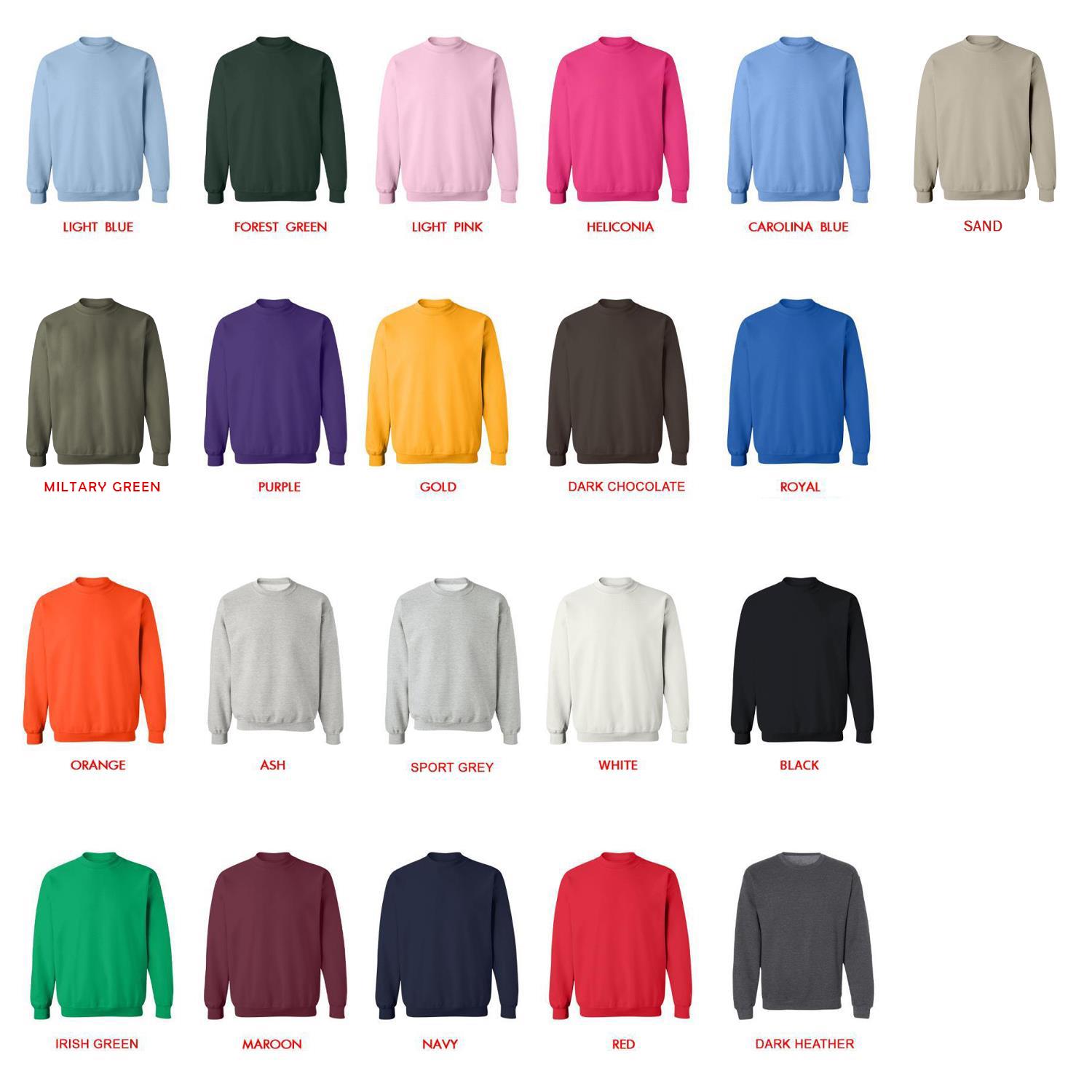 sweatshirt color chart - Geometry Dash UK Shop