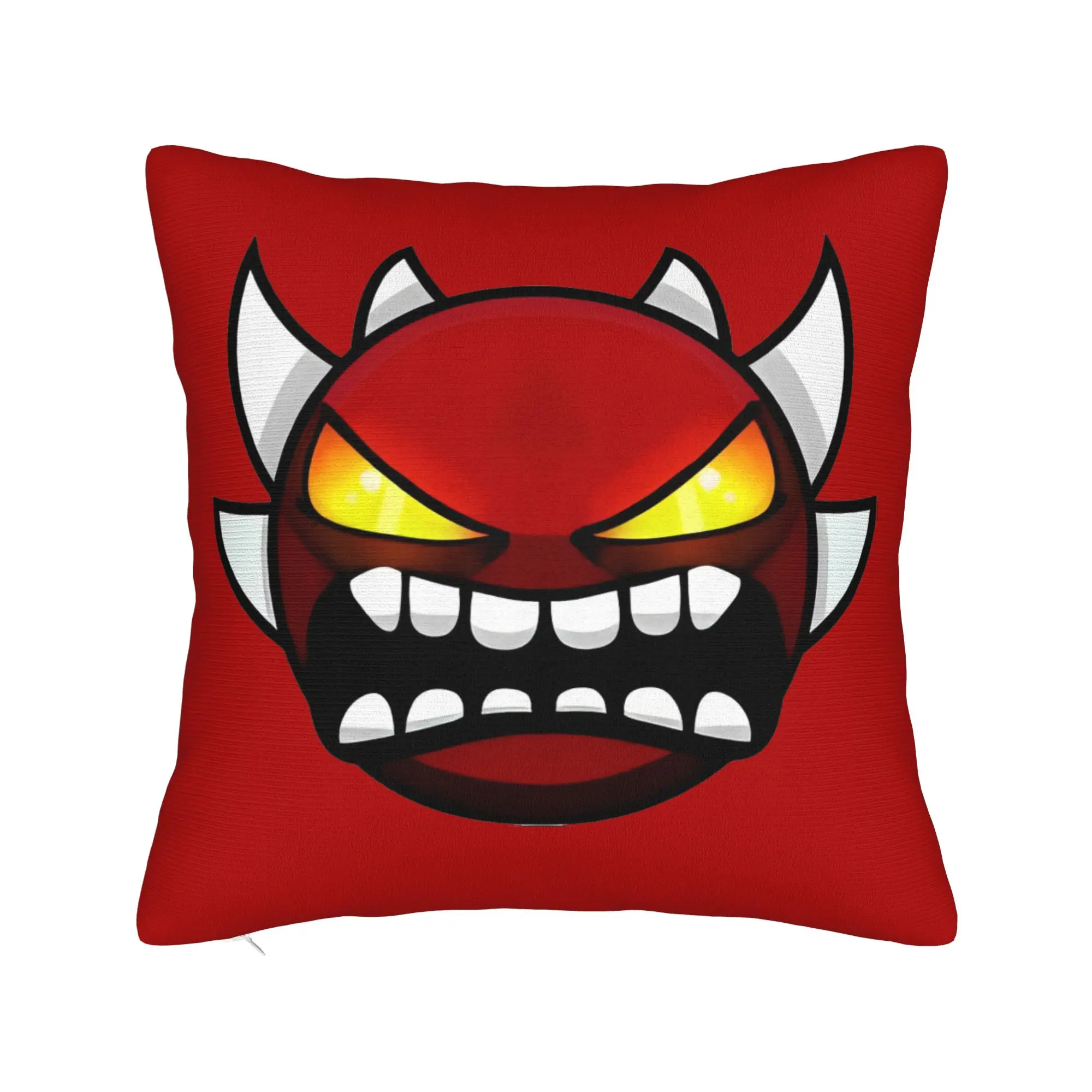 Geometry Dash Bedroom Throw Pillow