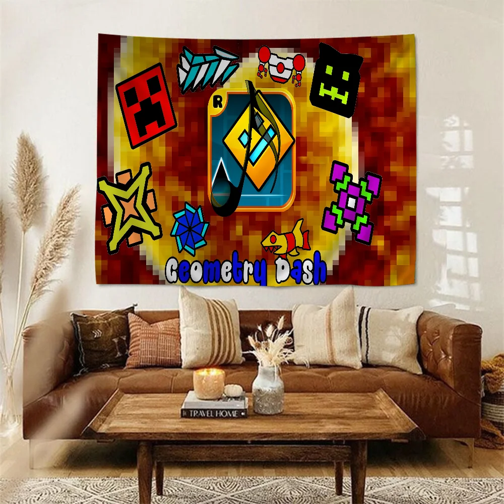 Geometry Dash Colorful Tapestry