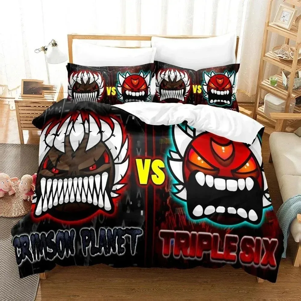 Geometry Dash 3D Printed Bedding Set