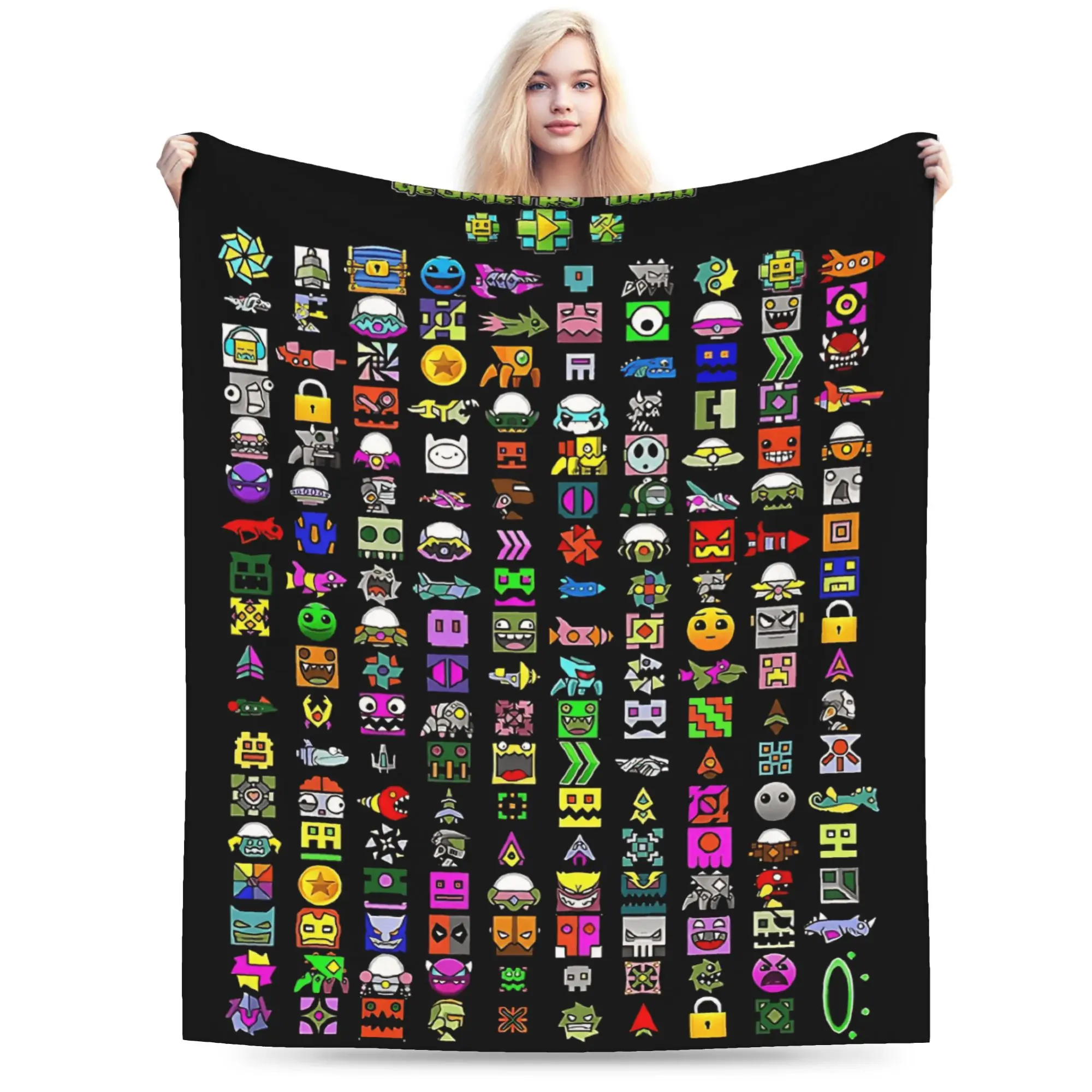 Geometry Dash Cozy Blanket