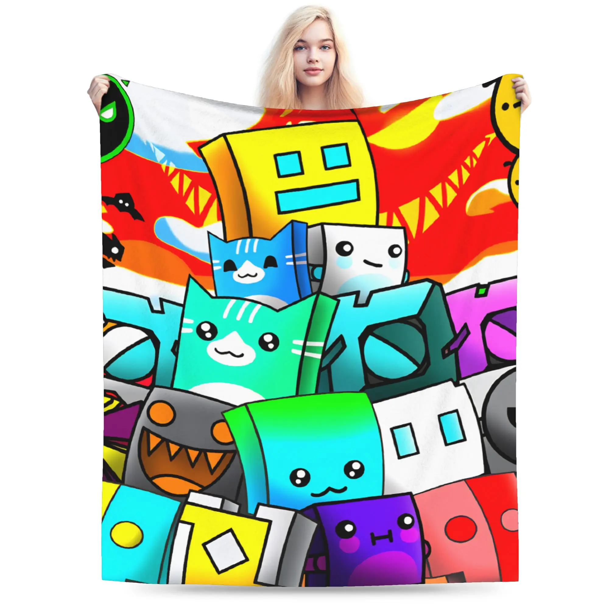Geometry Dash Plush Blanket