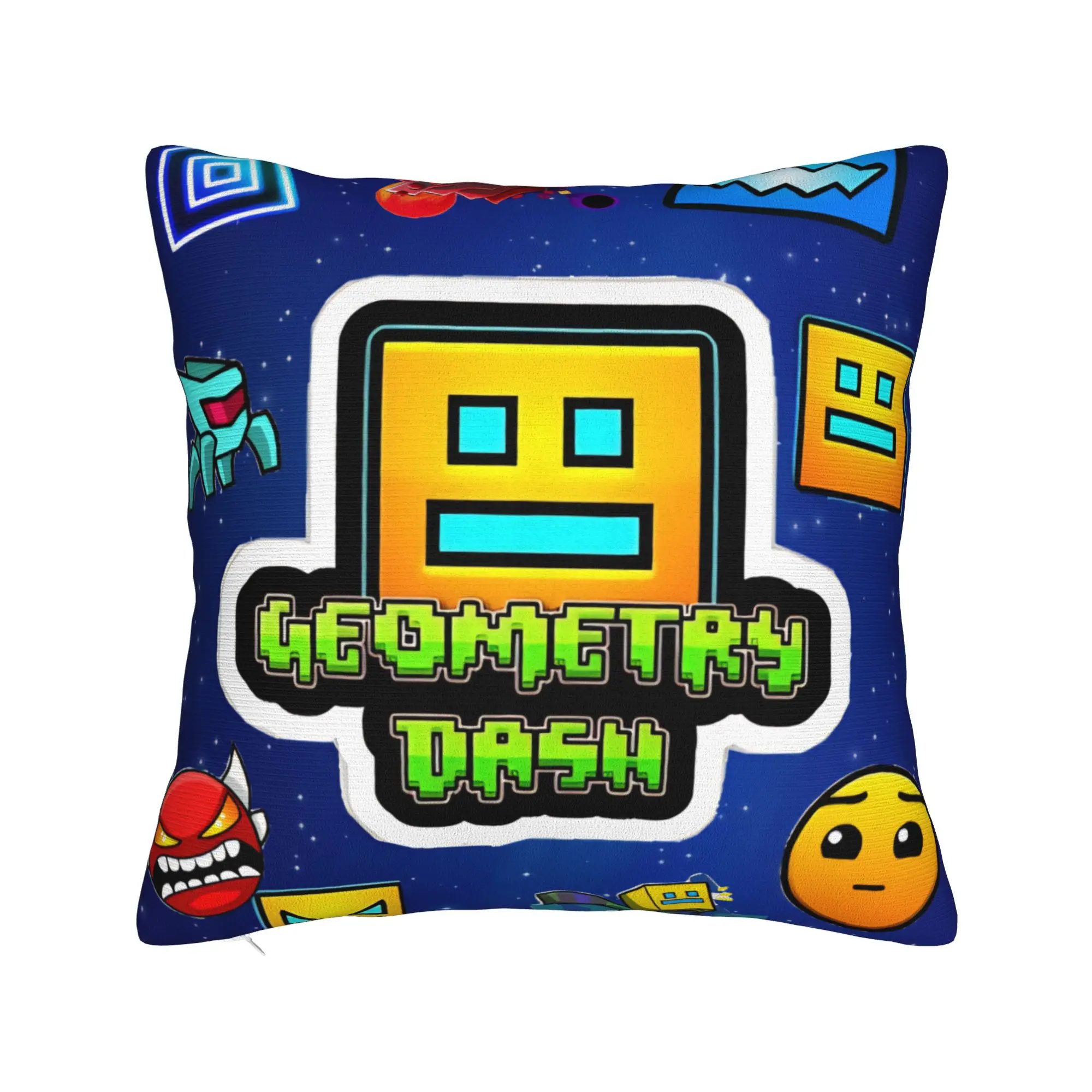 Geometry Dash Premium Throw Pillow