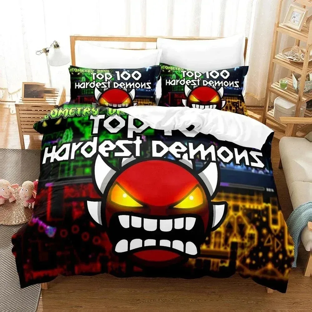 Geometry Dash Cool Bedding Set
