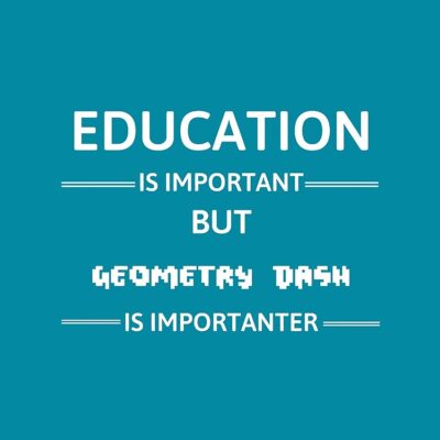 Alternative view of Education Is Important Geometry Dash Is Importanter Tote Bag