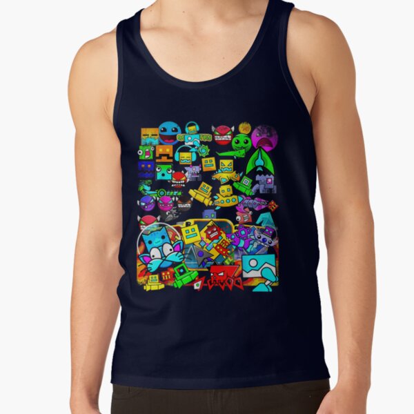 Video Game Geometry Video Gamer Lover Dash Collection Tank Top - Image 5