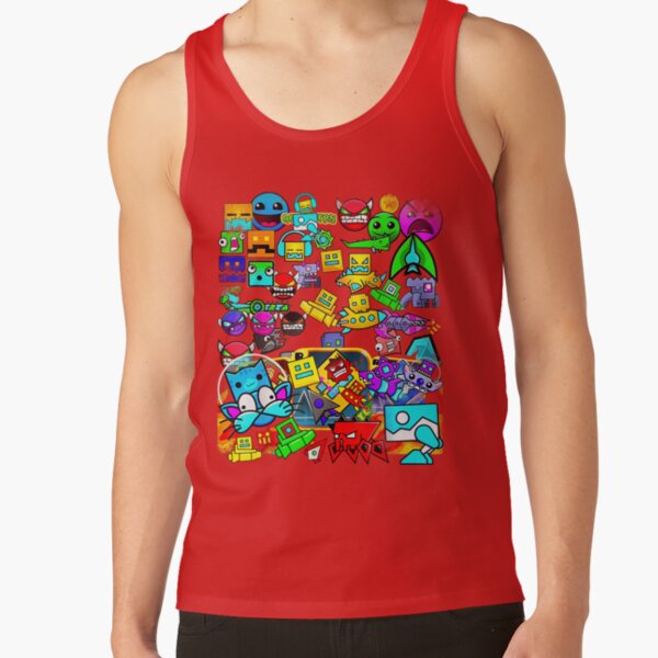 Video Game Geometry Video Gamer Lover Dash Collection Tank Top - Image 4
