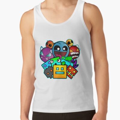 Alternative view of Geometry Dash Old School Gaming Tank Top
