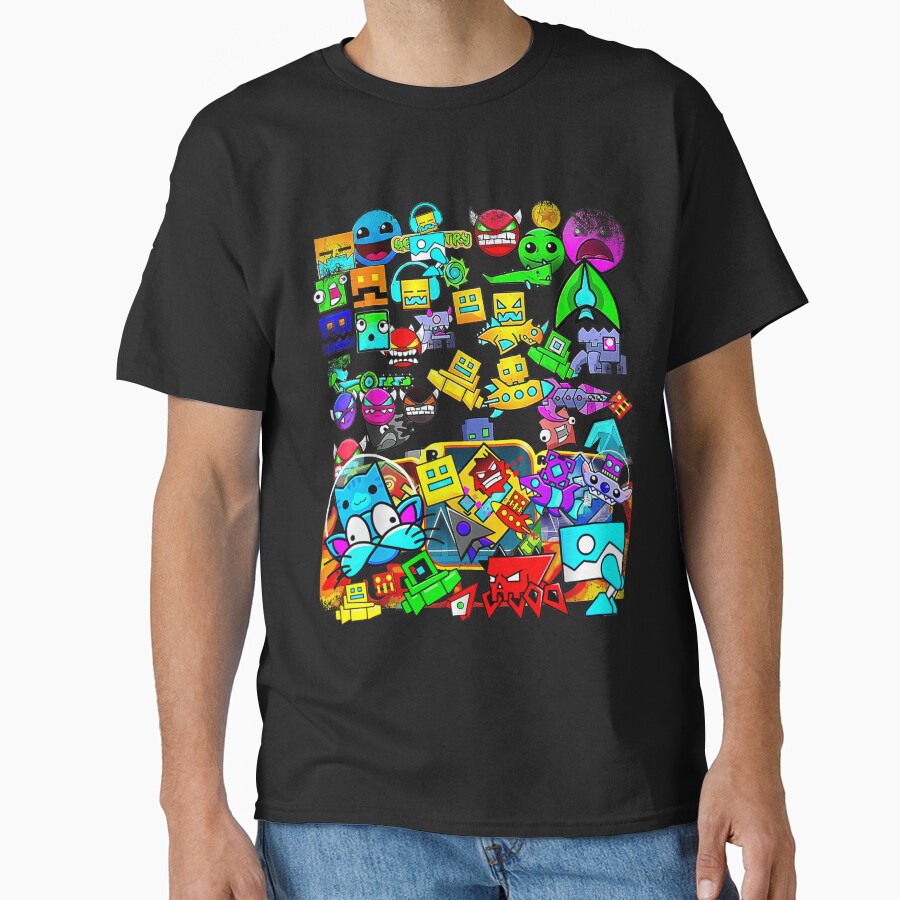 Video Game Geometry Video Gamer Lover Dash Collection T-shirt