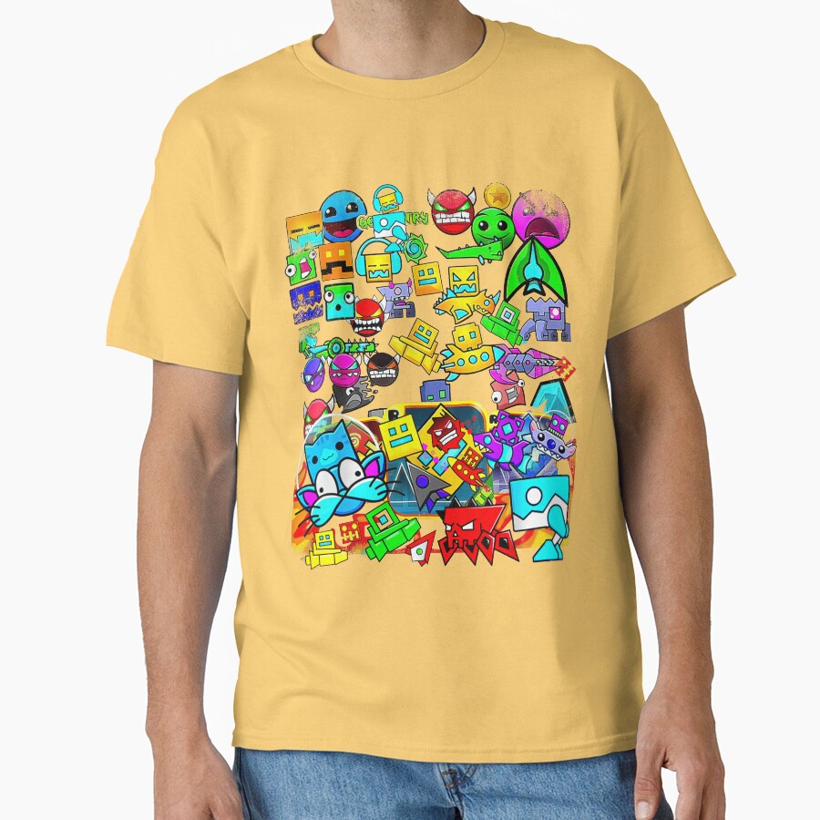 Video Game Geometry Video Gamer Lover Dash Collection T-shirt - Image 6