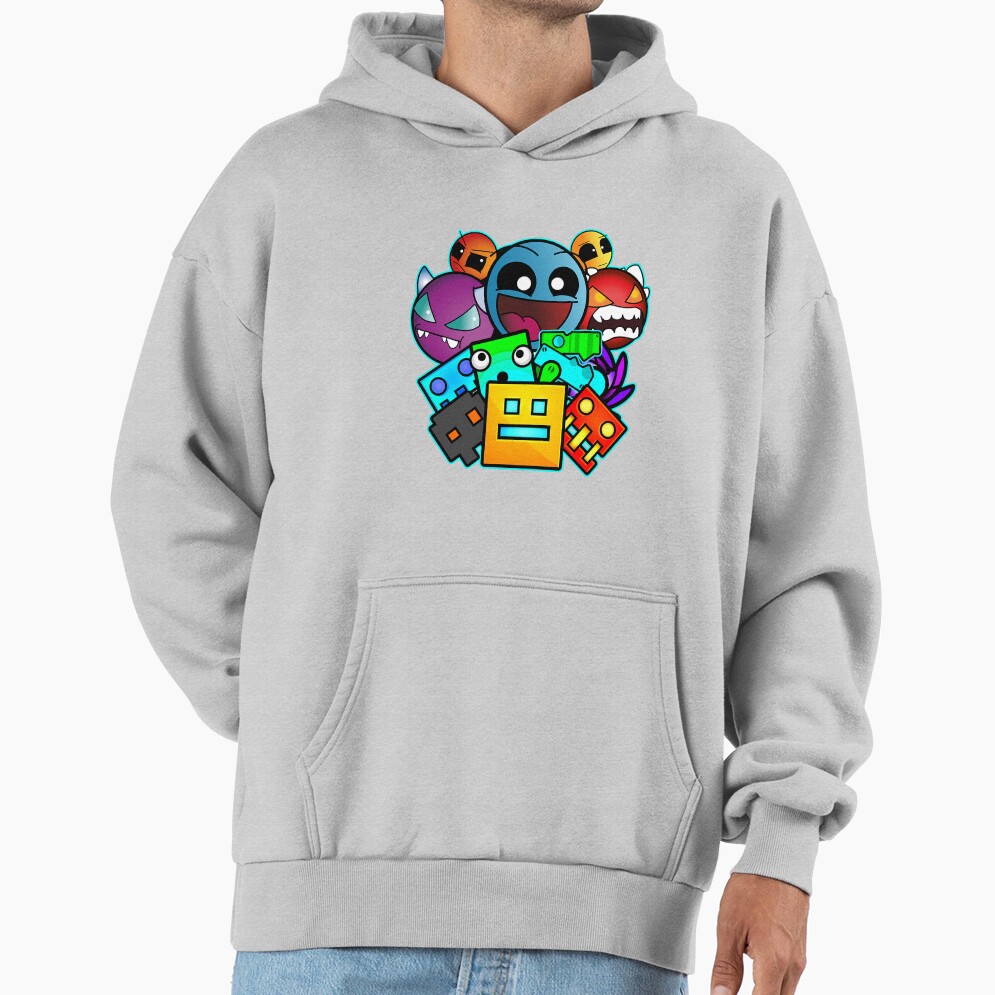 Geometry Dash Old School Gaming Hoodie - Image 4