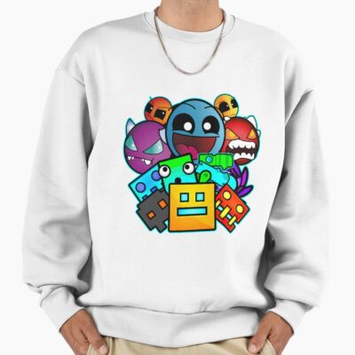 Alternative view of Geometry Dash Old School Gaming Sweatshirt