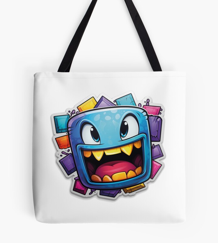 Geometry Dash Bold Tote Bag