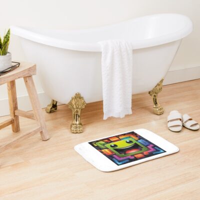 Alternative view of Geometry Dash Bold Bath Mat