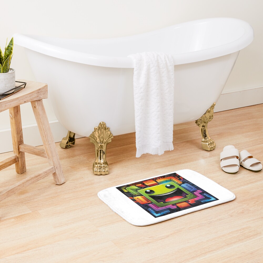 Geometry Dash Bold Bath Mat - Image 2
