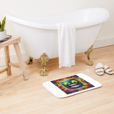 Alternative view of Geometry Dash Cute Bath Mat