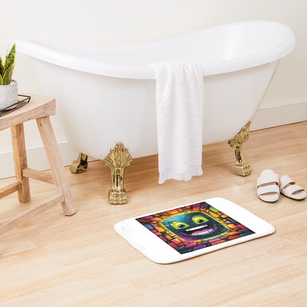 Geometry Dash Cute Bath Mat - Image 2