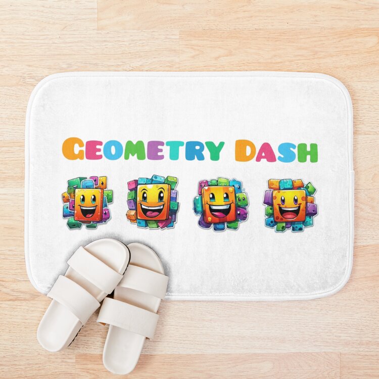 Geometry Dash Vibrant Bath Mat - Image 3