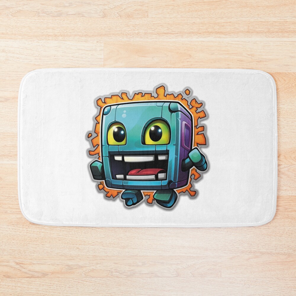 Geometry Dash Soft Bath Mat