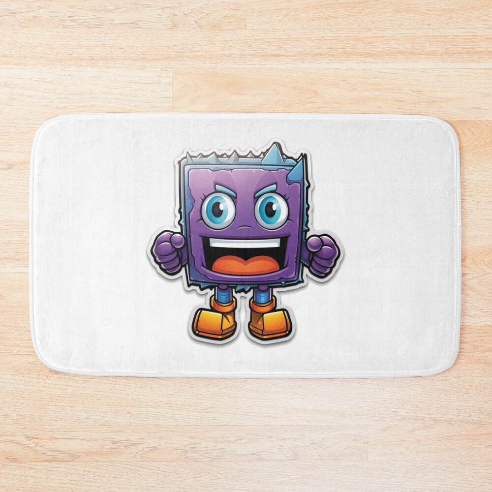 Geometry Dash Chic Bath Mat