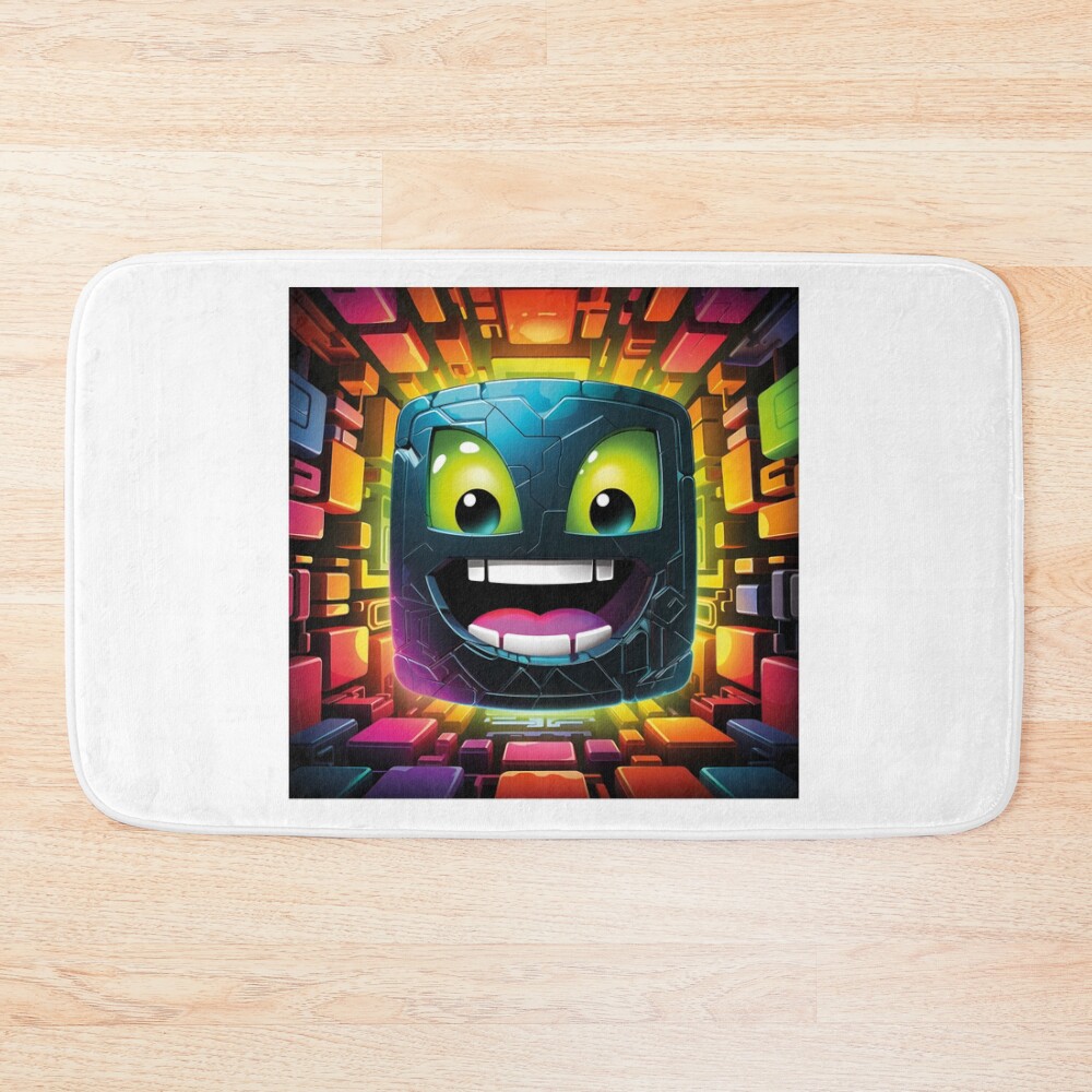 Geometry Dash Cute Bath Mat