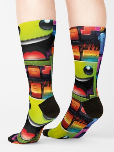 Alternative view of Geometry Dash Fun Sock