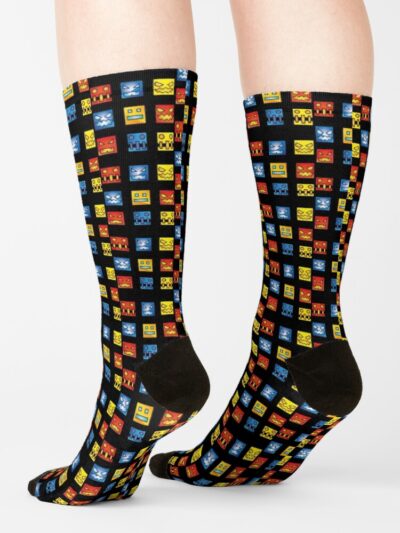 Alternative view of Geometry Dash Icon Face Socks